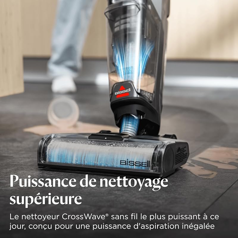 CrossWave OmniForce Aspirateur Balai Laveur sans Fil 3912N