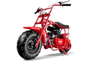 Oryxearth 105CC Kids Dirt Bike, 4-Stroke Gas Mini Motorcycle for Off-Road & Trail Riding, EPA Approved, Supports 185 LBS (Up to 28 MPH), for Adults and Teens, RED