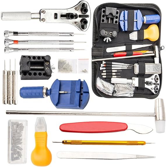 Amazon Elfishjp 147点 時計工具セット 腕時計工具セット 時計修理ツール ベルト調整 電池交換 精密ドライバー メンテナンス専用 工具 時計修理工具 収納ケース付き 工具 清掃用品 腕時計 通販