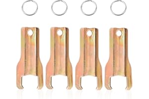 4pcs Mouse Station Key Replacements, Reusable Iron Mouse Box Key with Keyrings Universal Fit for Protecta RTU/LP/Sidekick/Sid