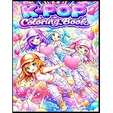 K-Pop Coloring Book –Inspired KPop Costumes, Stage Singing Dancing Scenes, Cute Manga, Chibi and Kawaii Idols Fashion, Jumbo 50 Pages, Perfect Gift for K-Pop Fans