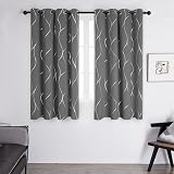 Deconovo Blackout Curtains Thermal Insulated 46x54 Inch Grey 2 Panels view 2