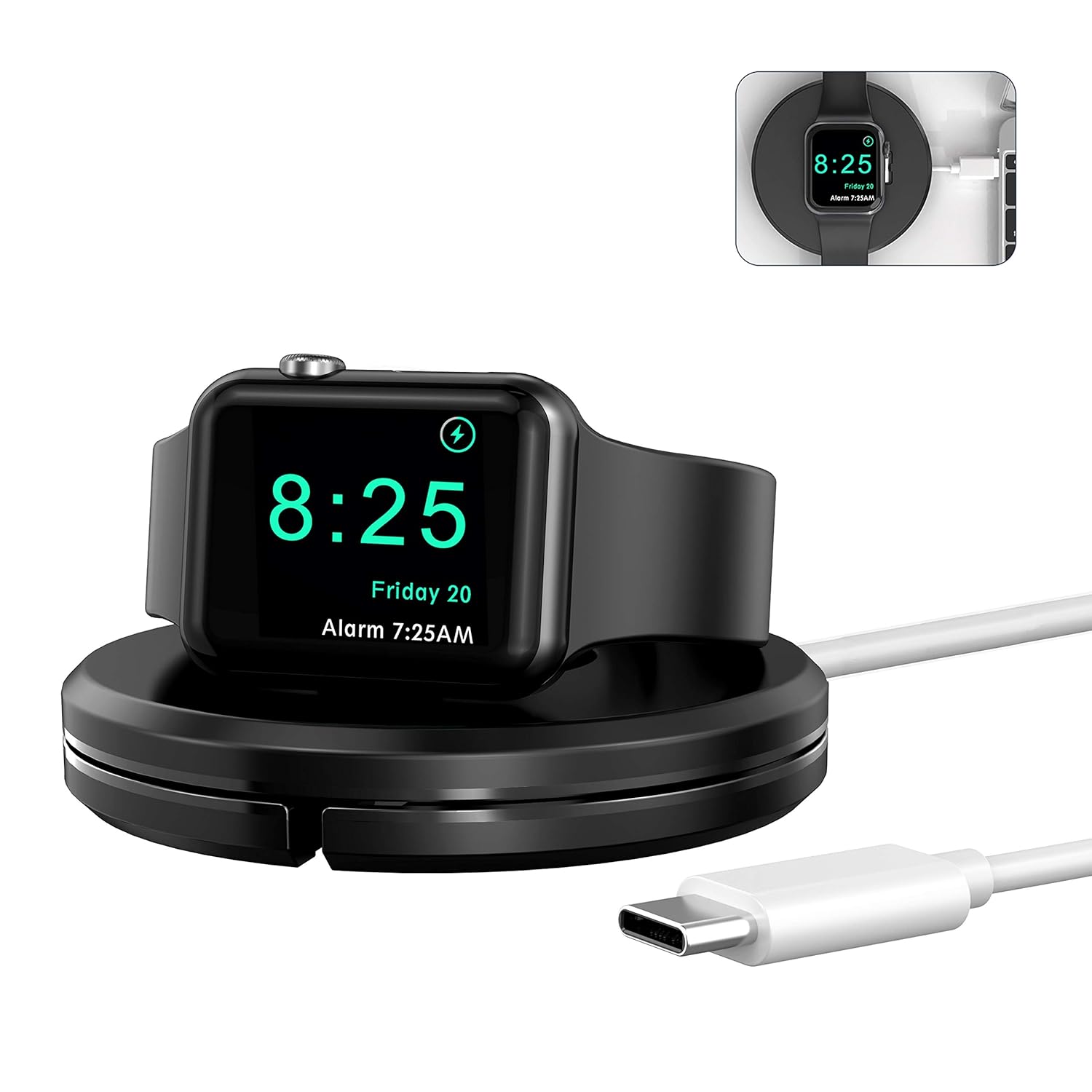 OIFEN Charging Stand [Charger Included] for Apple Watch, Portable iWatch Charger Stand with Charging Cable, Magnetic Wireless Charging Dock Compatible with Apple Watch SE Series 6/5/4/3/2/1 (Black)