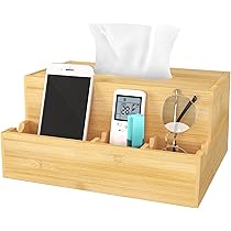 Amazon.com: HoVoit Bamboo Tissue Box Holder, Tissue Box