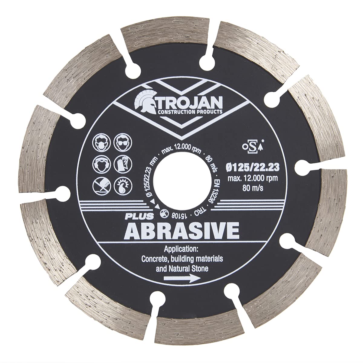 Trojan Plus Abrasive 125mm Diamond Cutting Blade