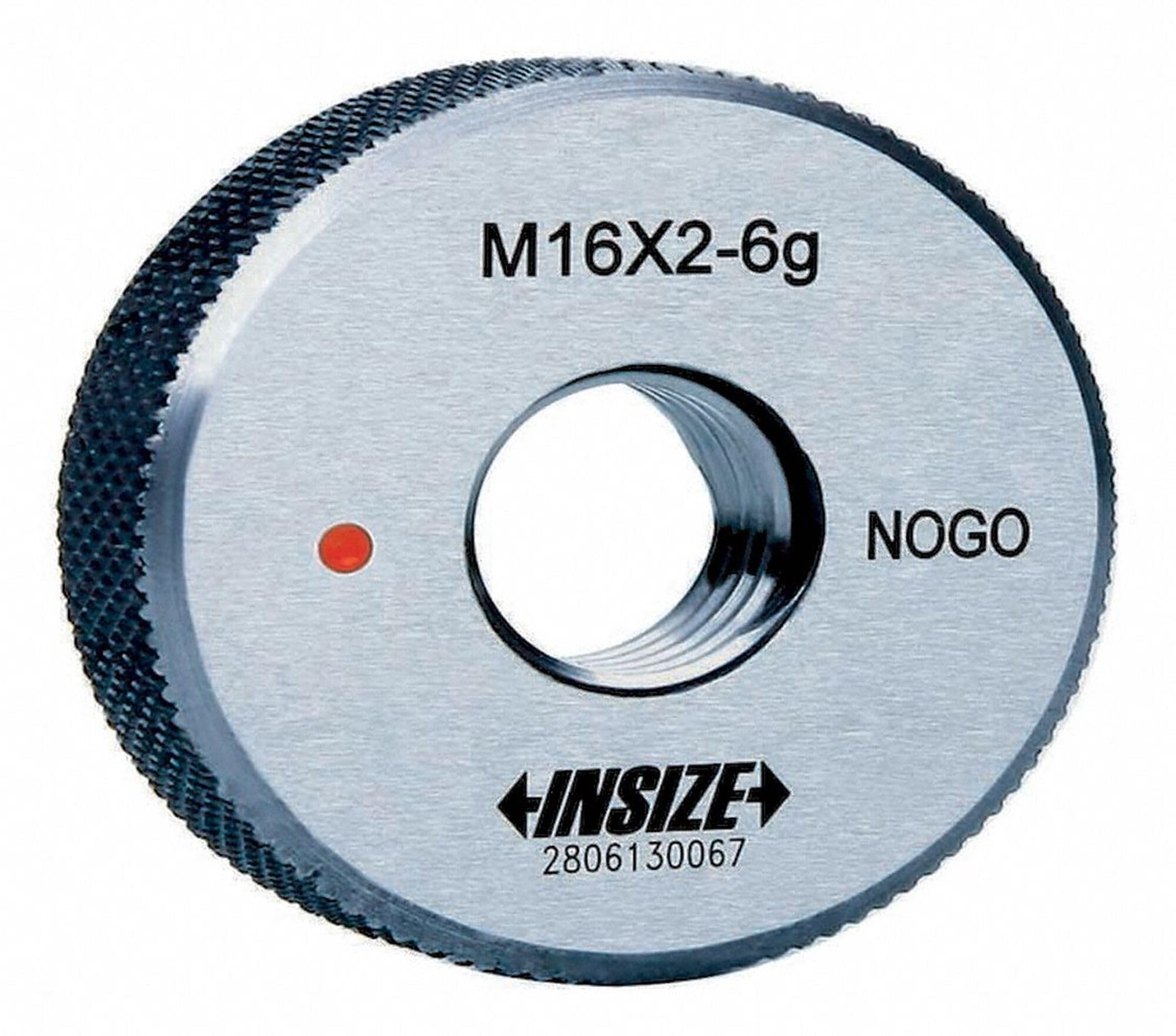 INSIZE 4120-4N Thread Ring Gage, Class 6g, NOGO, ISO1502, M4 x 0.7 mm