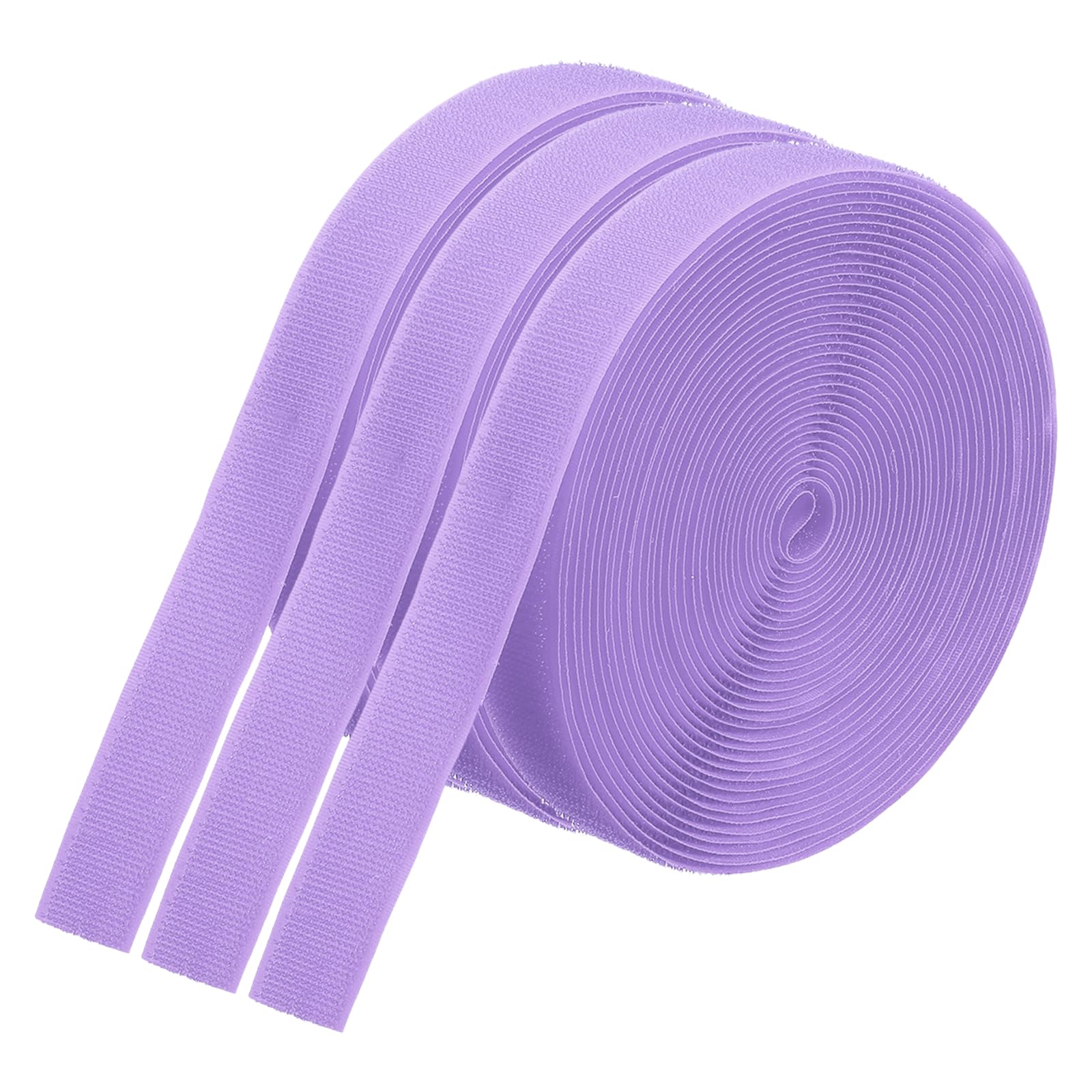 PATIKIL 26.25 Feet Carpet Marker Strips, 3 Rolls Nylon Carpet Strips Spots Hook Tape for Classroom Floor Decoration Teacher Education Social Distance, Purple