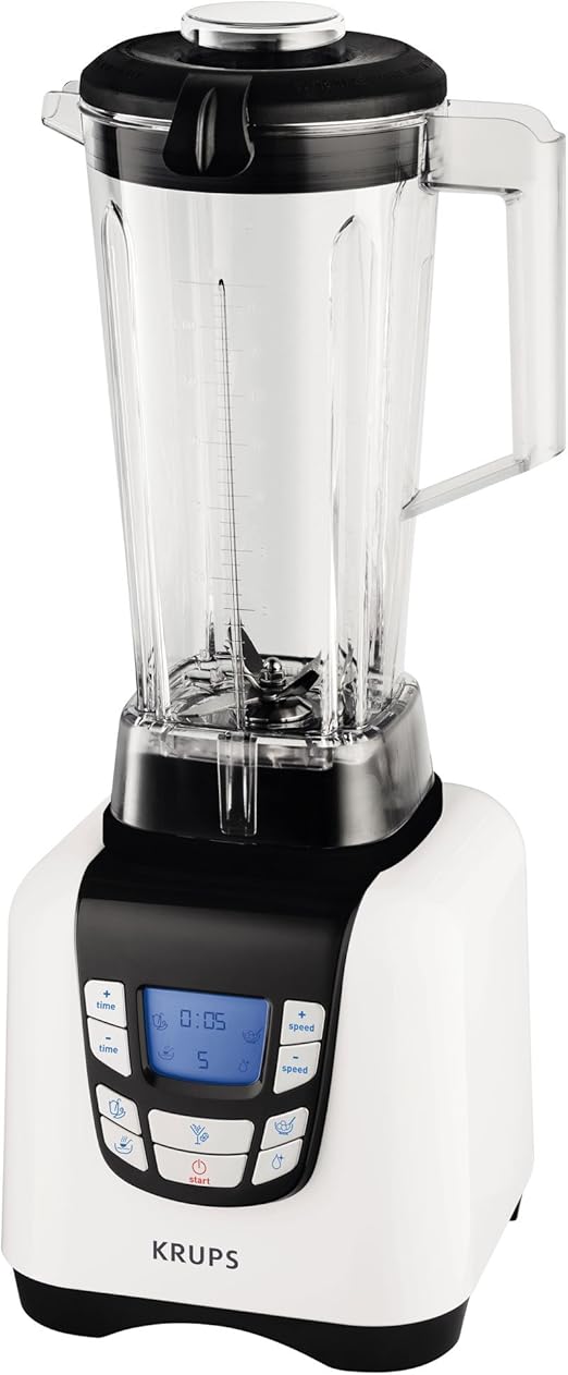 Amazon.de Krups KB7021 Standmixer High Speed, 2 liters, Silber/schwarz