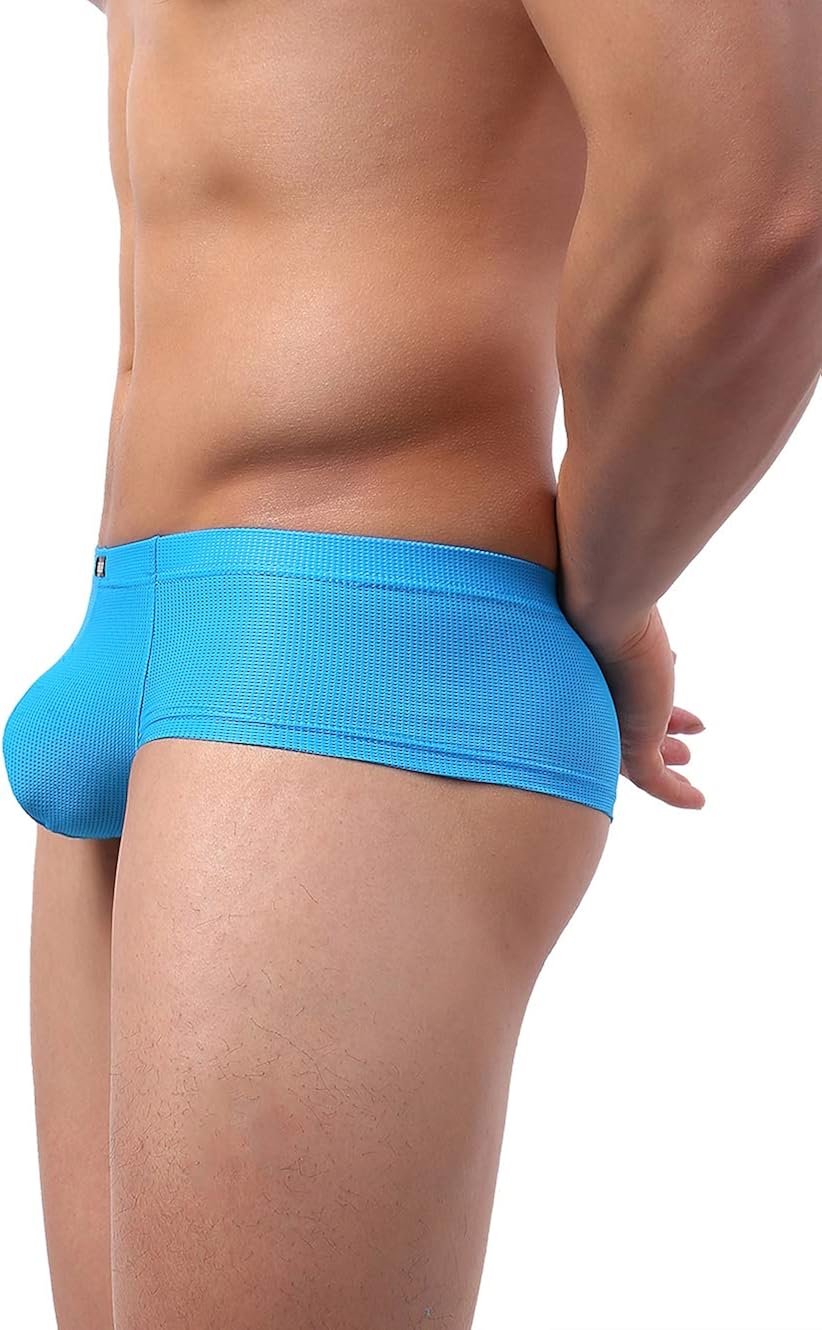 iKingsky Men's Cheeky Thong Underwear Mini Cheek Boxer Briefs Sexy Brazilian Back Mens Underpanties at  Men’s Clothing store