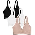 Fruit of the Loom Women's Wirefree Cotton Bralette Available in Multi Packs