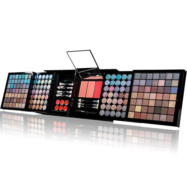 SHANY ALL IN ONE HARMONY MAKEUP SET – ULTIMATE COLOR COMBINATION – EYESHADOWS, BLUSH POWDER, LIP-GLOSS LIPSTICK, MINI MAKEUP BRUSHES, MAKEUP APPLICATORS, HOLIDAY GIFT IDEA – NEW EDITION