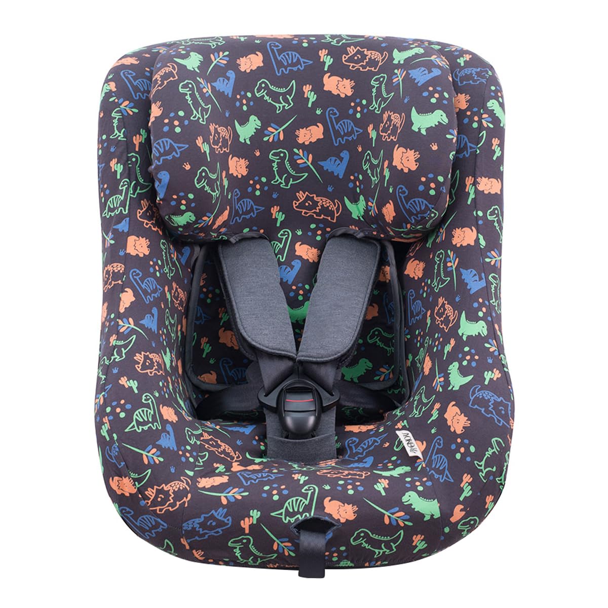 JYOKO KIDS Cotton Cover Liner compatible with Joie Spin 360, Nuna REBL (Happy Dino)