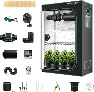 Mars Hydro Grow Tent Kit 2x4ft TSL2000 LED Light 300W System