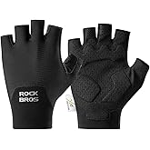 ROCKBROS Cycling Bike Gloves for Men Women Half Finger Bicycle Gloves with Shock-Absorbing