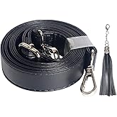 Beaulegan Purse Strap Replacement - Microfiber Leather - 59 Inch Long Adjustable for Crossbody Shoulder Bag - 0.7 Inch Wide, Black/Silver