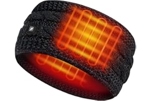 DUKUSEEK Heated Ear Warmer Head band Women Winter Head Band With Battery For Man And Woman In Winter Head Wrap Gifts