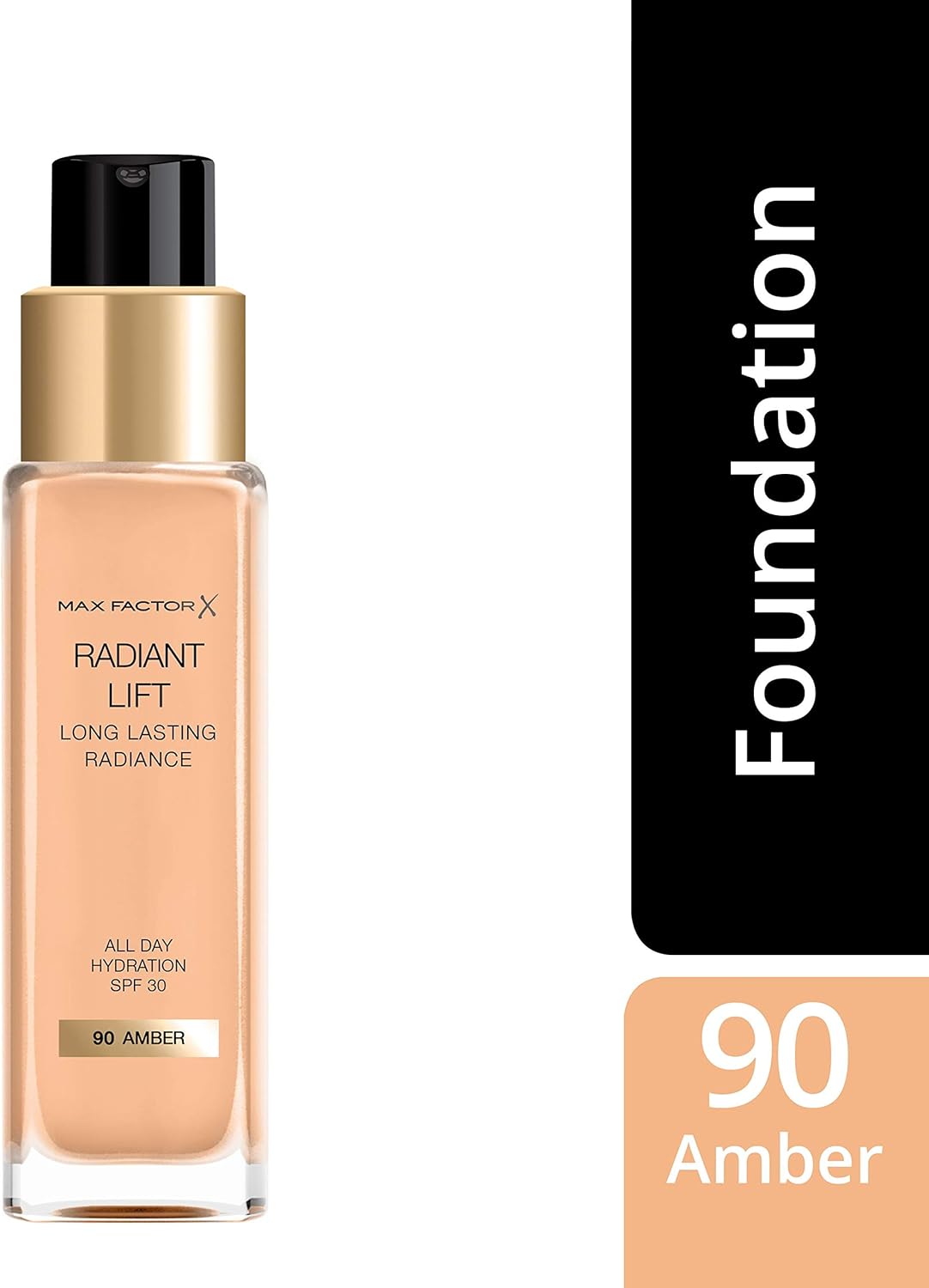Max Factor Radiant Lift Liquid Pump Medium to Full Coverage Radiant Finish Foundation with SPF30 and Hyaluronic Acid - Image 4