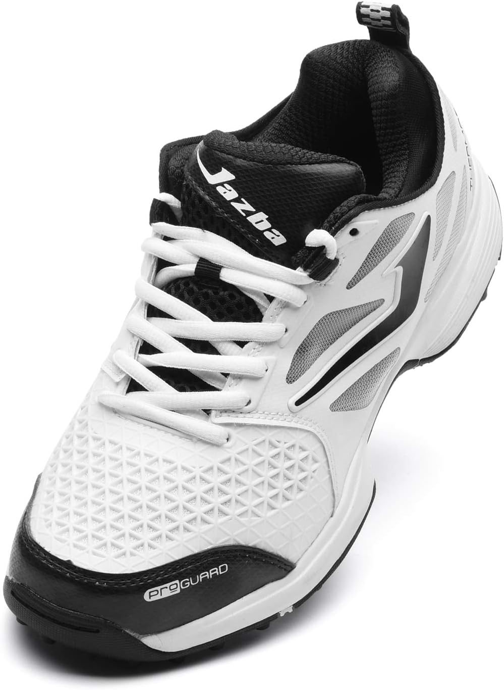 Jazba Herren skydrive 110 Cricket Schuhe Gummi Spikes (weiß schwarz