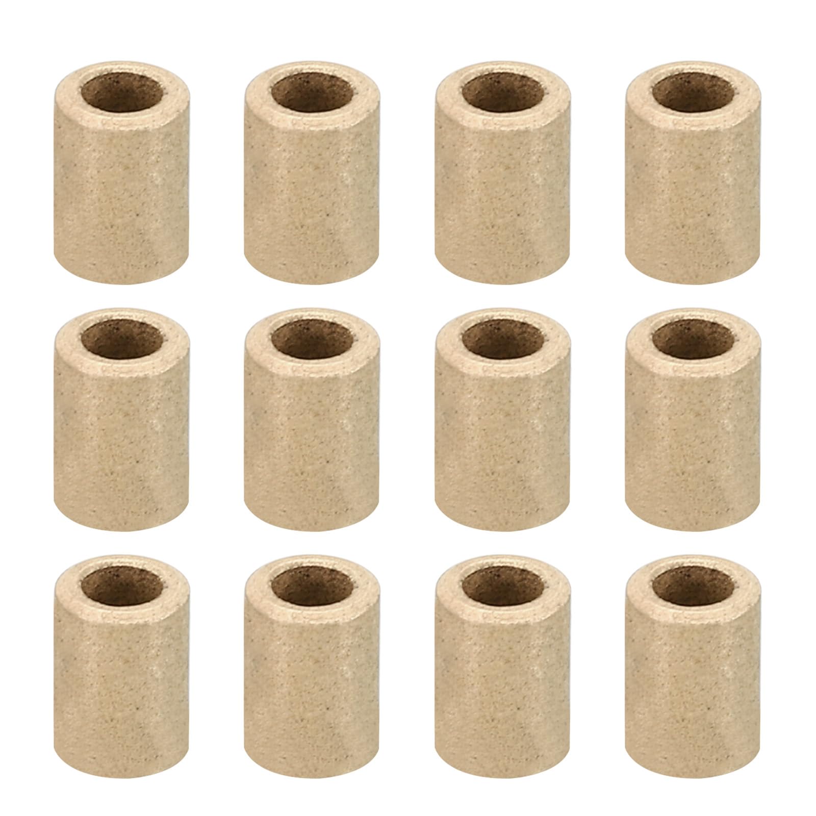 PATIKIL M3 Brass Spacers, 12 Pcs Metal Spacer Brass 3mm ID x 5mm OD x 8mm L Brass Spacers Screw Standoff for 1/8 Inch or M3 Screw