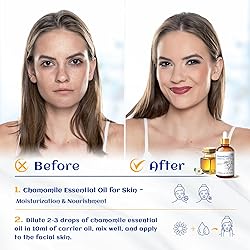 HIQILI 30ML Chamomile Essential Oil, Pure & Natural