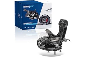 Detroit Axle - Front Left Steering Knuckle for 2013-2016 Honda Accord 2014 2015, Steering Knuckle & Wheel Hub Bearing Assembly Driver Side Replacement