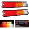 Nilight Trailer Tail Light Bar 2PCS 20LED Brake Running Turn Signals Reverse lights IP65 Waterproof for 10-30V Truck Trailers Caravan Van RV UTV Camper Boat