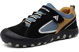 Mishansha Kids Hiking Boots Toddler Girls Boys Hiking Shoes Water-Resistant Anti-Collision Non-Slip Athletic Outdoor Trekking Boots