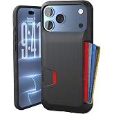 Smartish iPhone 18 Pro Max/17 Pro Max Wallet Case, Wallet Slayer V1, Black | Card Holder, Drop-Tested from 6 Feet, Holds 4 Cards + Cash, Protective &amp; Slim, Thin &amp; Grippy, Hidden Credit Card Slot