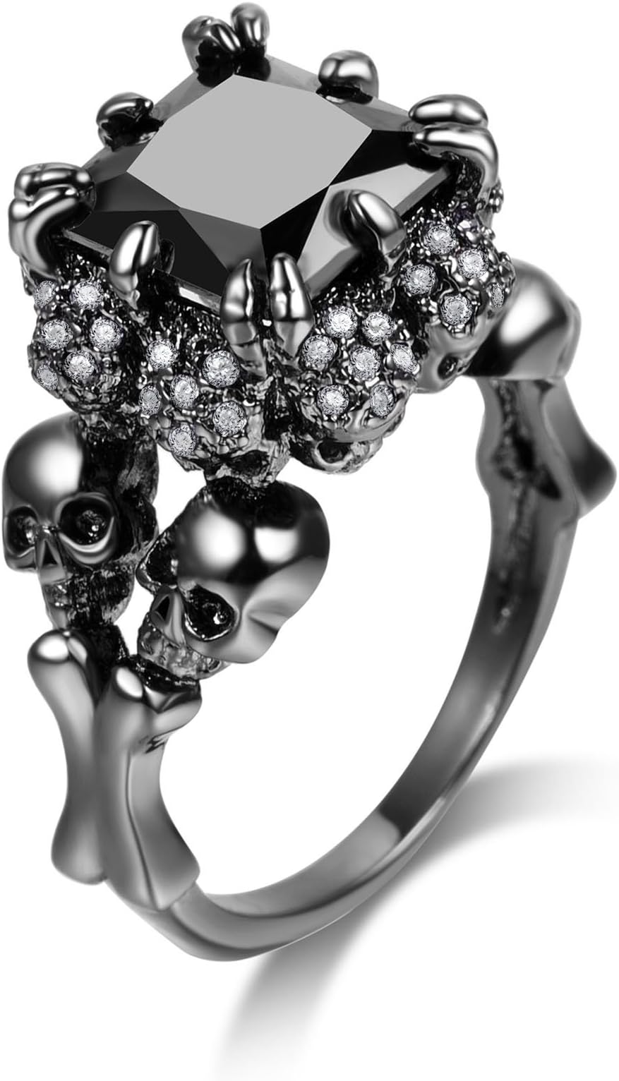 Women Skull Rings Gothic Jewelry