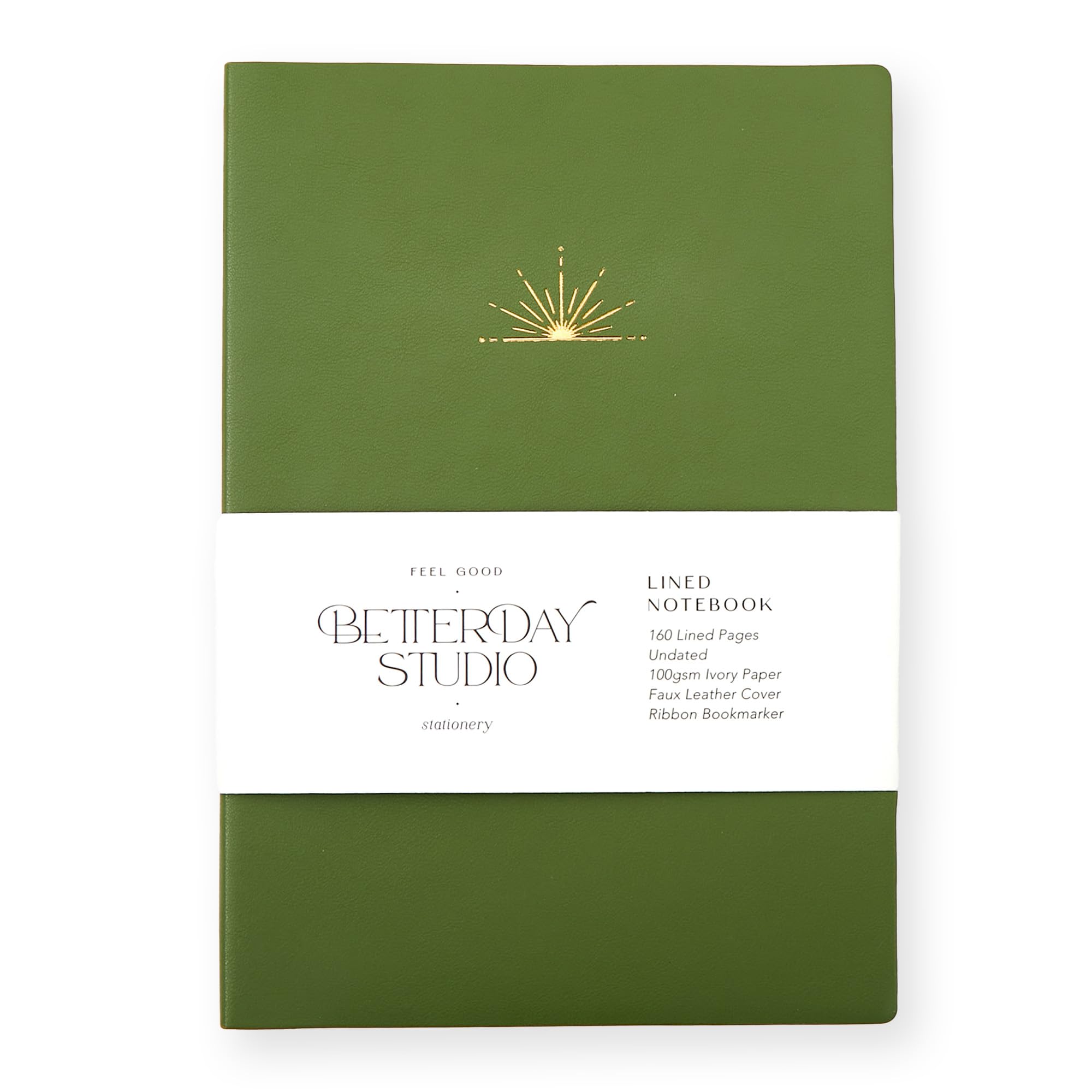 Faux Leather Lined Notebook Journal Notebook University Notebook, Work Notebook Writing Notebook Journal Notetaking, Daily Journal Writing book Pads & Diaries Note Book A5 Lined (Olive Green)