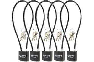RioRand Keyed Cable Gun Locks Simple Operation Compatible with Pistols, Handguns, Rifles, and Shotguns,Storage for Firearm Lo