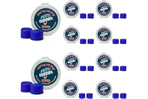 PUTTY BUDDIES Floating Earplugs 10-Pair Pack - Soft Silicone Ear Plugs for Swimming & Bathing - Invented by Physician - Keep Water Out - Premium Swimming Earplugs - Doctor Recommended (Blue)