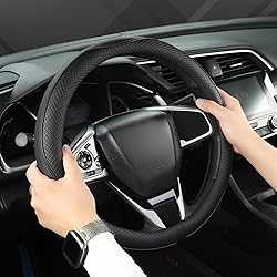 West Llama Microfiber Leather Car Steering Wheel