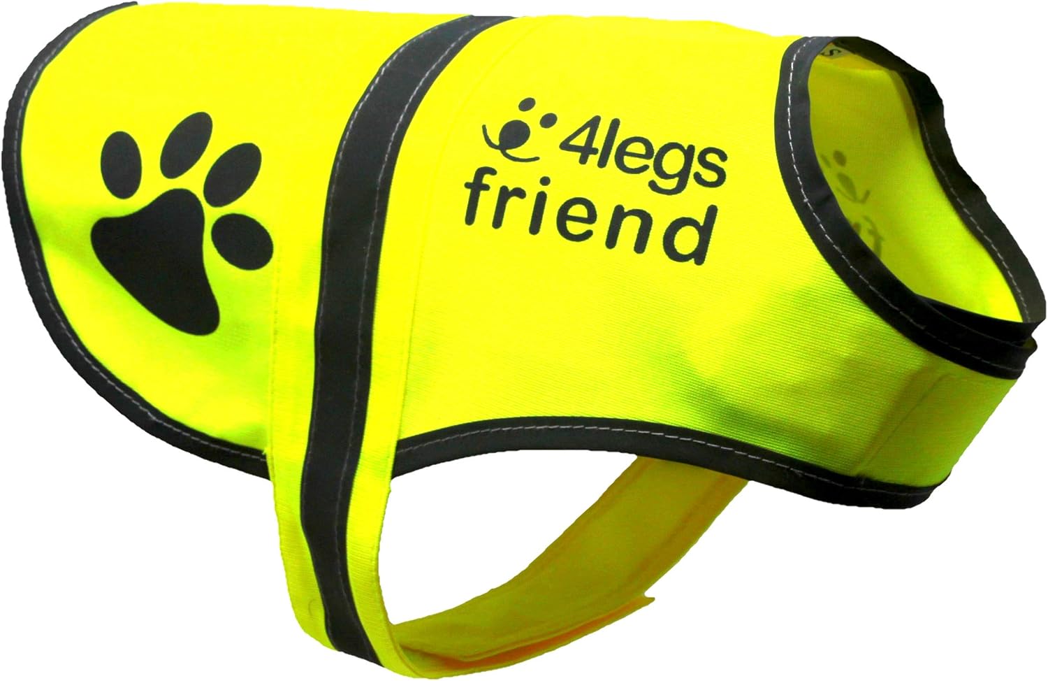 Dog Safety Yellow Reflective Vest With Leash Hole 5 Sizes
