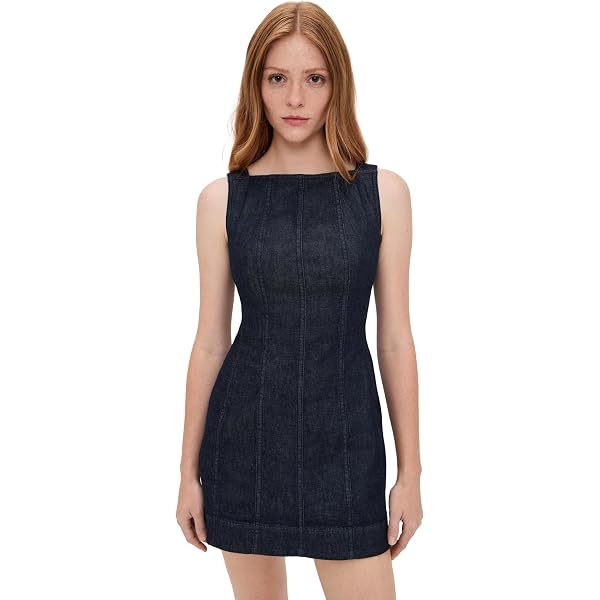 white christmas dresses Nué Notes Belize Dress - Denim main image 0