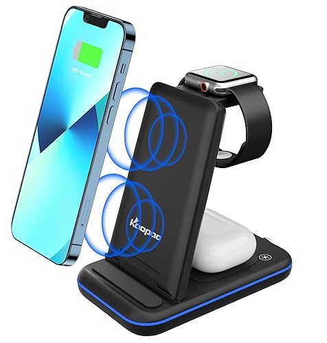 Foldable Wireless Charging Station, KOOPAO in Fast Charger