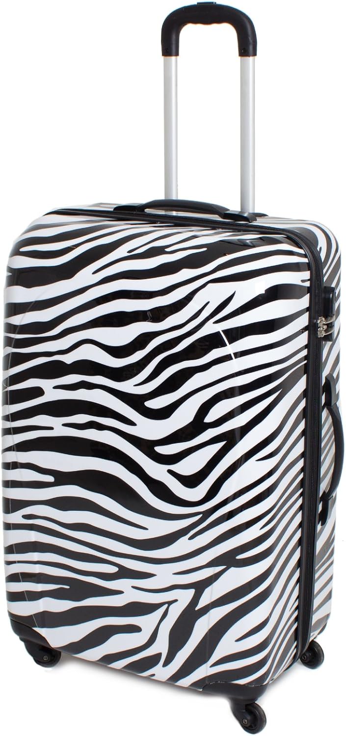 it zebra print suitcase