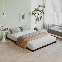 Fly-CTsoar 3 Inch Low King Bed Frame Heavy Duty
