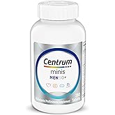 Centrum Minis Silver Multivitamin for Men 50 Plus, Multivitamin/Multimineral Supplement, Vitamin D3, B-Vitamins and Zinc, Non-GMO Ingredients, Supports Memory and Cognition in Older Adults - 280 Ct