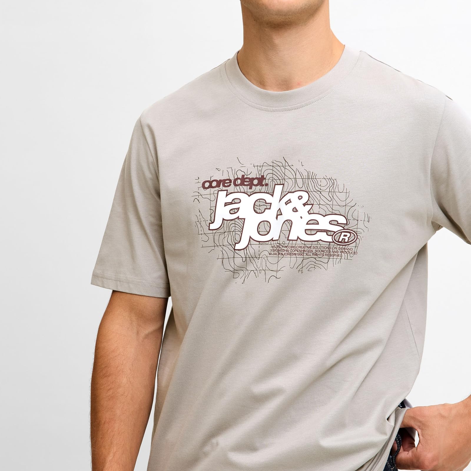 JACK & JONES Jcogrid Branding Tee Ss Crew Neck 3Pk Mp 3
