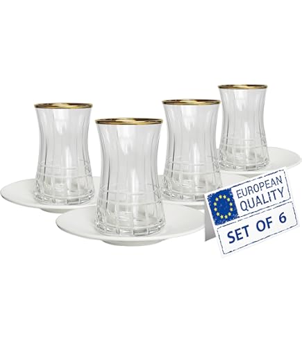 Karaca Elefant 4er Teeset 170 ml, Teegläser, Türkisch Traditionaltee