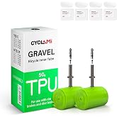 CYCLAMI TPU Inner Tubes 700C x 32-47C/ MTB29 inch x 1.5/1.7 Ultra-Light 50g Removable Core Bicycle Inner Tube(ALLRoad &amp; Gravel) with 45/60mm Length of Presta Metal Valve