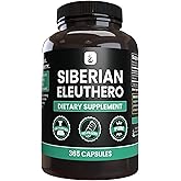 PURE ORIGINAL INGREDIENTS Siberian Eleuthero, Always Pure, No Additives Or Fillers, Lab Verified (365 Count (Pack of 1))