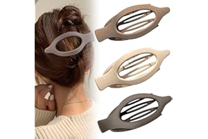 NEKSKA Flat Hair Clips for Women, Flat Claw Clips & Duckbill Hair Clips for Thick or Thin Hair, No-Slip Grip Hair Styling Accessories for Daily Use (Multicolor-C)