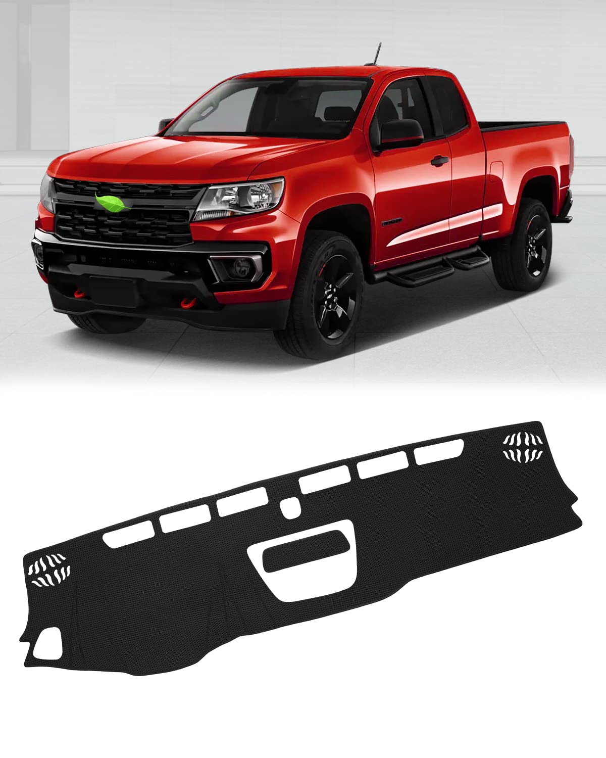 Photo 1 of FIILINES Dash Cover for Chevrolet Colorado 2015-2022, Dashboard Mat Colorado Accessories Sunshade Nonslip Mesh Protector No Glare Black