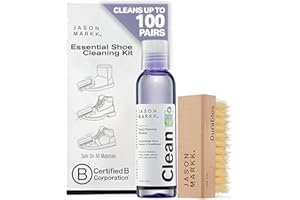 Jason Markk Shoe Cleaner Kit, Deep Cleaning Solution & Brush for Sneakers, White Shoes, Suede, Leather and Sheepskin Boots