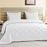 Alaskan King Comforter, Extra Large King Size Comforter Oversized, All Season Soft Lightweight Quilt Down Alternative Duvet Insert with 8 Corner Tabs(132x120, White)