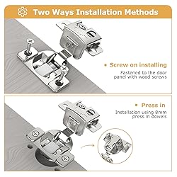 Furniware 20 Pieces 1-1/4 in Overlay Soft Close
