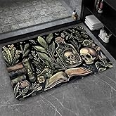 ZHUZHISHAN Bath Mat-Bathroom Rug,Books and Skulls-Absorbent Non Slip Quick Dry Stain Resistant Easy to Clean Care Shower Rug for Bathtub Shower Room 16×24Inch (40 * 60cm)