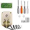 MOZSLY Replacement Motor and Circuit Board Single Watch Winder with Tools Quiet Motor Cover Screwdriver Hex Wrench Screws White